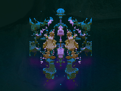 3.4 dream magicavoxel subconscious realism vibe wip