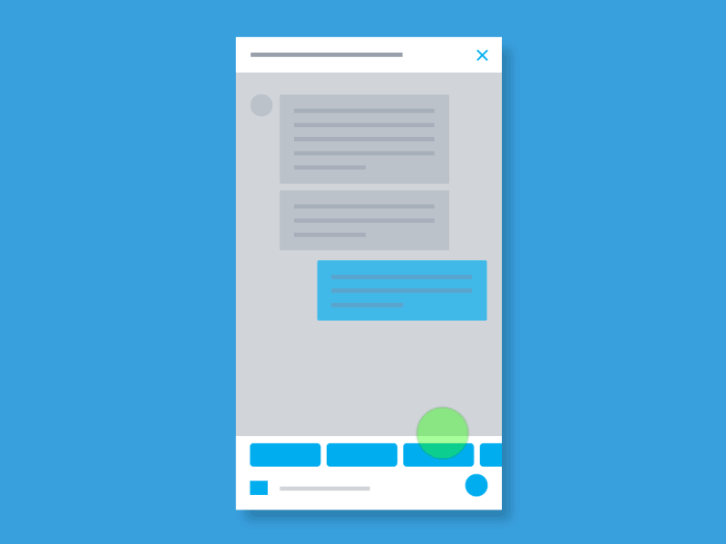 Uniplaces Chatbot topics cards animation test animation bot chatbot design drawing gif sketch ui uniplaces ux