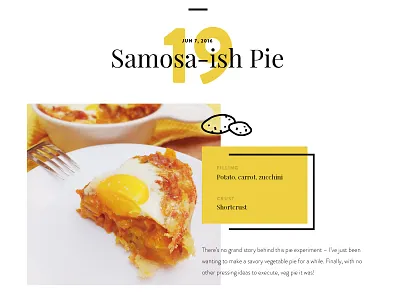 Pie Dream Blog article blog typography visual design