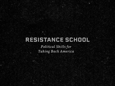 Resistance School branding harvard kennedy school politics texture typography