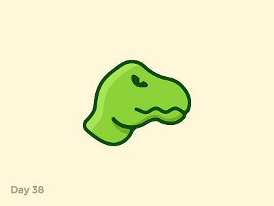Daily Logo 38/50 - Dinosaur Park Logo angry branding dailylogo dailylogochallenge dino dinosaur flat illustration jurassic park logo mark raptor