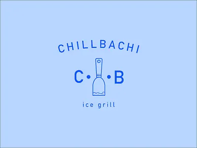 Chllbachi logo variation icecream logo type