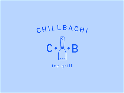 Chllbachi logo variation icecream logo type