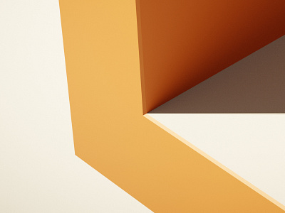 Light Corner 3d architecture blender corner illustration light lowpoly orange render