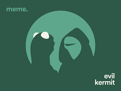 Evil Kermit evil green kermit meme muppet
