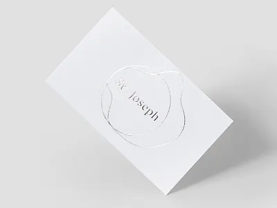 St-Joseph logotype branding bussiness card interior design logo logotype minimal print silver