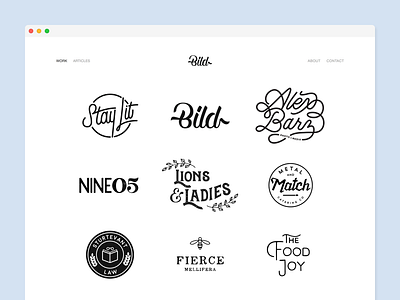 Portfolio Newness branding hand lettering portfolio typography ui