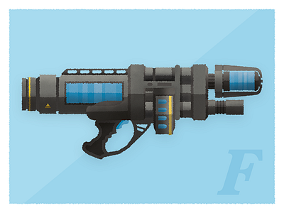 F is for Freeze Gun batman comic comics dc fantasy film gun illustration joker mr freeze vector weapon
