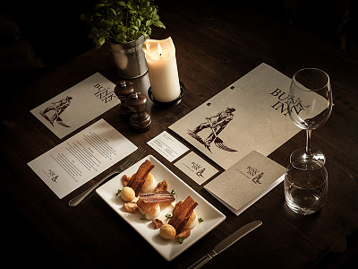 'The Bunk Inn' brand and photography brand design food hotel logo menu photography pub restaurant stationery