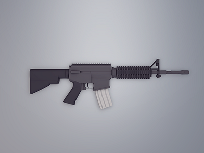 Low Poly M4 american counter strike cs cs go gun low low poly m4 military rifle usa weapon