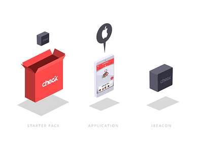 check Assets app asset beacon design ibeaon illustration isometric ui ux web design