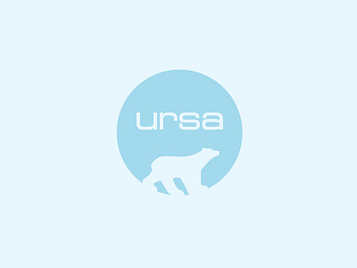 Ursa bear blue brand branding earth flat identity logo logotype nature polar vector