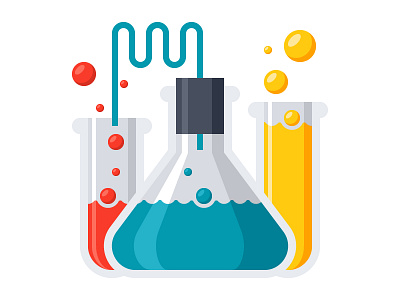 Chemistry chemistry education flask icon lab laboratory school science test tube vector