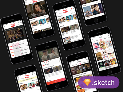 TVING App Re-Design (iOS) app interface ios iphone mobile design modern product product design redesign sketch ui user interface ux