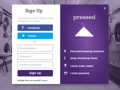 Signup Form dailyui design challenge purple sign up form signup uid