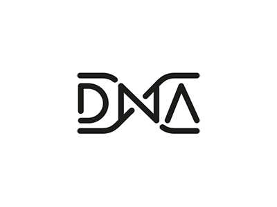 DNA LOGO bw design dna logo