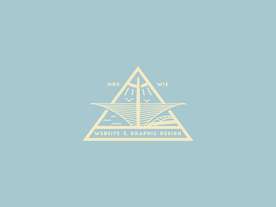 4th label for Graphic Terrace in Milwaukee brand branding building city icon illustration logo milwaukee minimal sun town website