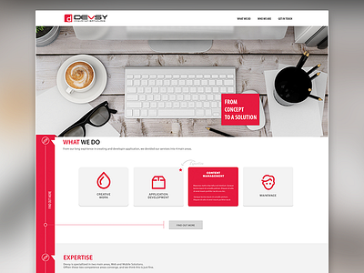 Devsy corporate landing page web site