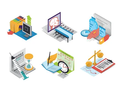 Health Illustrations 3d digital health illustrations isometric medical