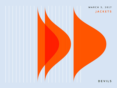 Blue Jackets Score: March 5, 2017 blue jackets columbus data data visualization hockey infographics minimal nhl score sports