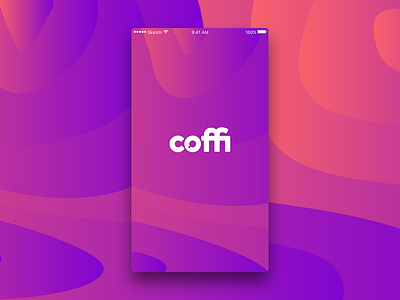 Coffi App app berlin coffee coffi gradient jobs mobile organic screen splash ui