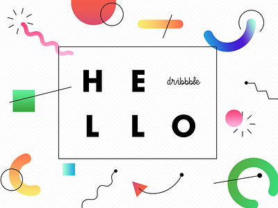 Fernando Firstshot colors dribbble fernando firstshot gradients hello lines