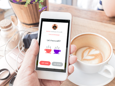 Coffee Invitation app berlin coffee coffi invite jobs mobile organic ui