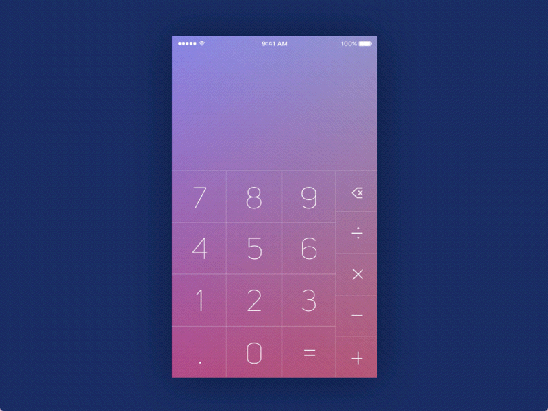 Calculator animation calculator gif gradient number