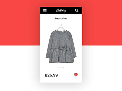 Daily ui #044- Favourite 044 dailu ui fashion favourite gingham love retail ui ui 044 ui 100