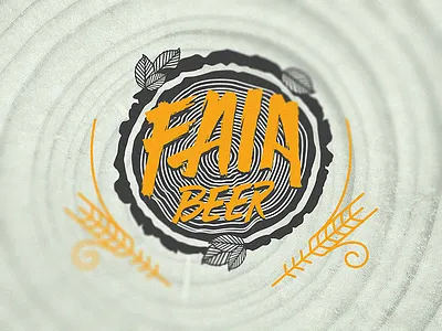 Faia Beer beer craft faia logo tree