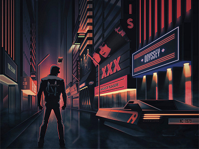 NightCrawler Metropolis Album 80s album city future music neon nightcrawler retro synthwave vinyl