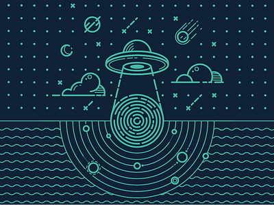 UFO alien galaxy night paranormal planet sci fi secret space stars ufo
