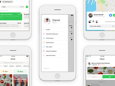 Ordering App app ios iphone states ui ux