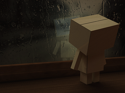 Little box boy design. 3ds max