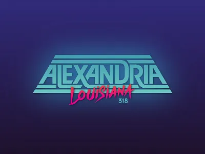 Alexandria, LA 318 80s alexandria custom type eighties elec louisiana retro