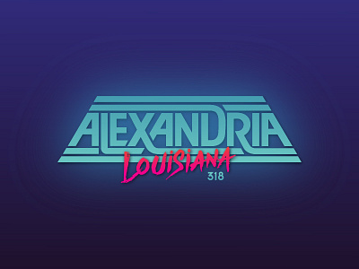 Alexandria, LA 318 80s alexandria custom type eighties elec louisiana retro