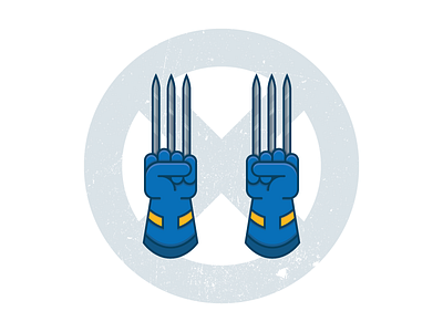 The gloves / claws of the ultimate badass. Logan was amazing! film hero icon icon design james howlett line art logan marvel movie super hero wolverine x men