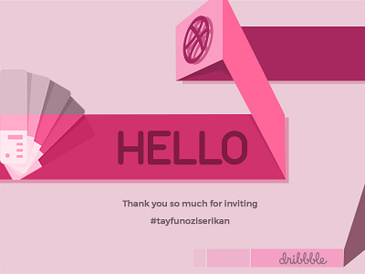 Hello Dribbble ! dribble first design hello