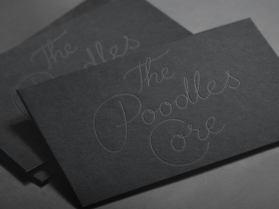 The Poodles Core lettering typography