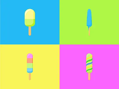 Ice creams! colours cream ice icon illustration summer