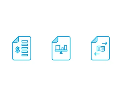 ProjectionHub icons for reports balance sheet cash flow foxio icons income statement projectionhub