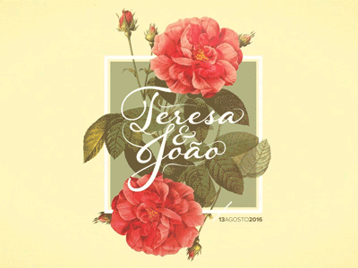 Wedding Invitation after effects animation gif invitation motion photoshop rose save the date wedding