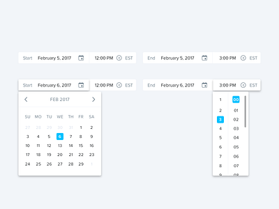 Conceptual Date Picker date design dropdown interface picker product ui