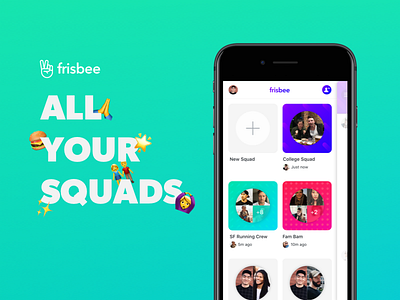 Introducing Frisbee ✌️ app frisbee groups live video messaging social video