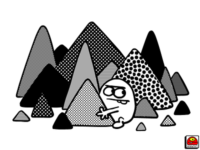 Triangle Collector art artist cartoon creative doodle goopymart illustration triangles