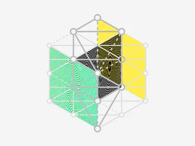 Poster Illustration geometry illustration moire texture vector