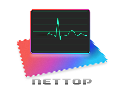 NetTop app icon appstore icon internet speed istats logo macos network network speed monitor network utility speedtest wifi