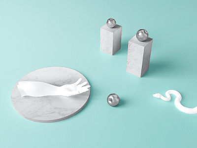 Greed / 贪婪 3d apple art c4d cinema 4d design isometric model simple