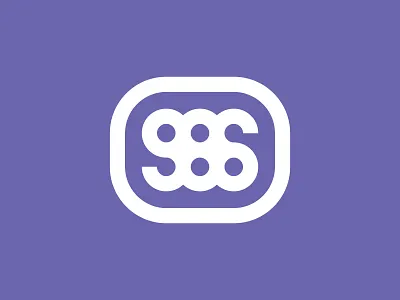 986 Logo circles logo numbers