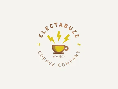 Electabuzz Coffee Co: Pokestops IRL brand branding coffee electabuzz icon logo pokemon pokemon go pokestop